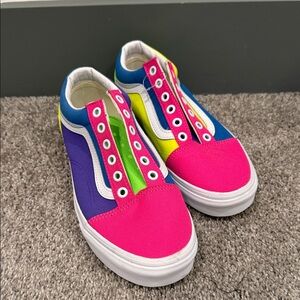 Vans Multicolor Women's Sneakers - Pink, Blue, Green, Yellow